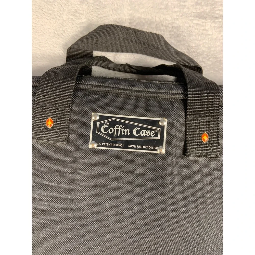 Coffin Case Drumstick Bag 18 inch Black Nylon Quilted Velvet Interior D388601